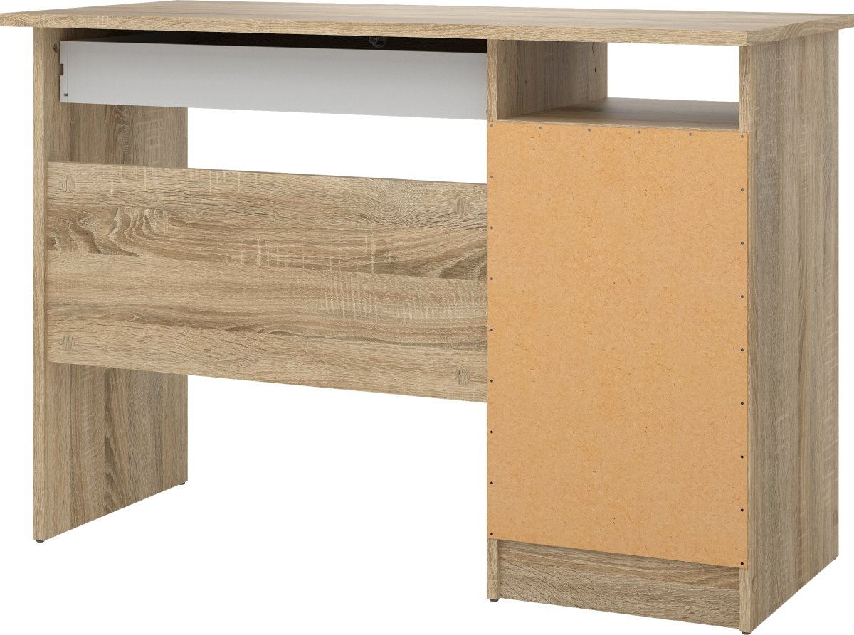 Small Officeline skrivebord 5 skuffer/1 lås, eg