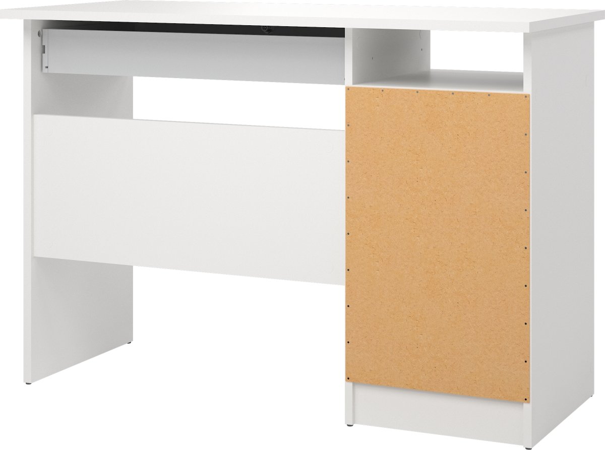 Small Officeline skrivebord 5 skuffer/1 lås, hvid