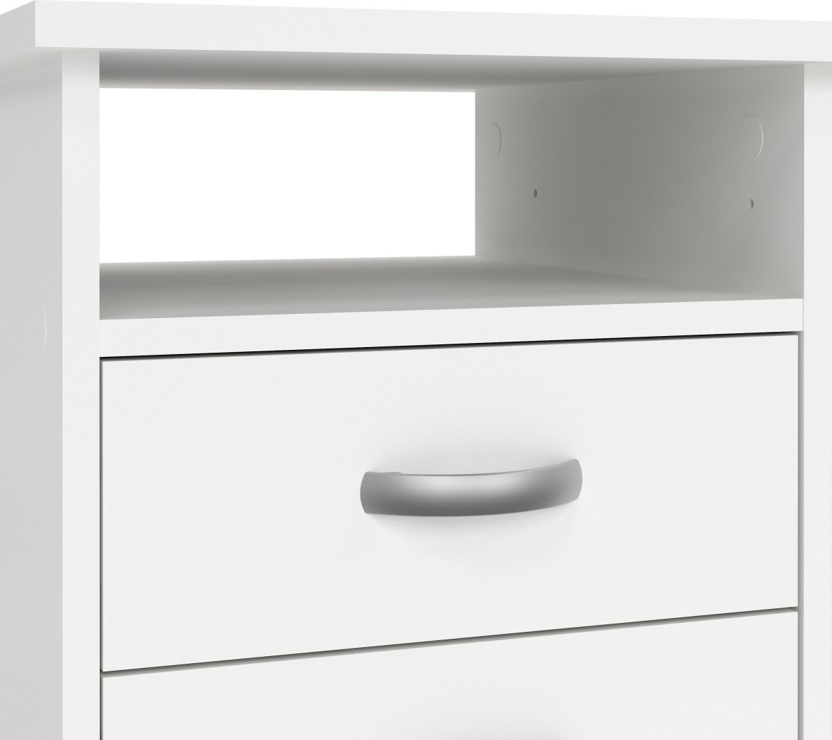 Small Officeline skrivebord 5 skuffer/1 lås, hvid