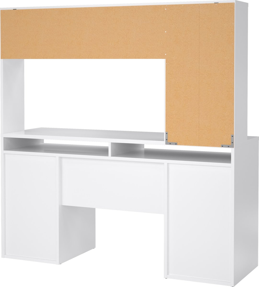 Small Officeline skrivebord m/overdel, hvid