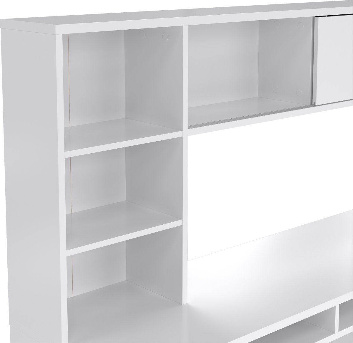 Small Officeline skrivebord m/overdel, hvid