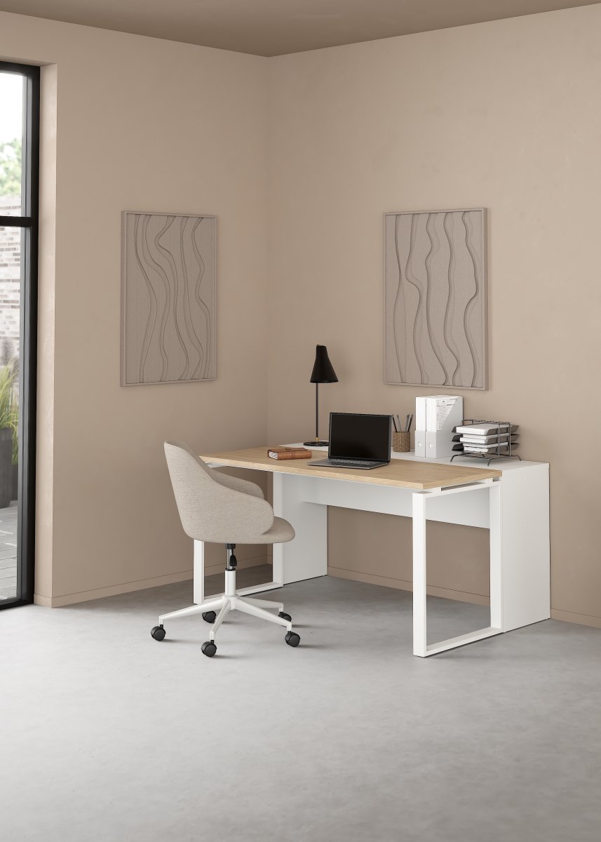 Small Officeline udvid.skrivebord 150x40 cm, hvid