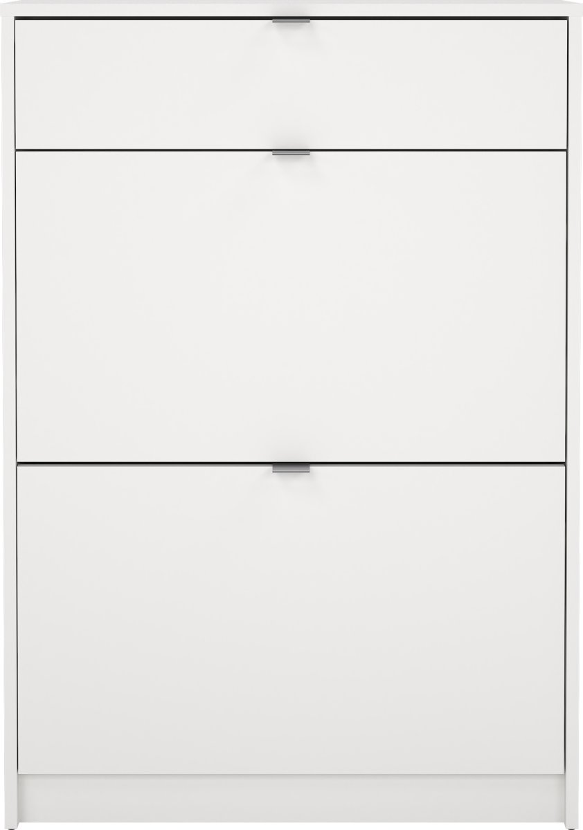 Coreline skoskab 2 låger/1 skuffe, hvid