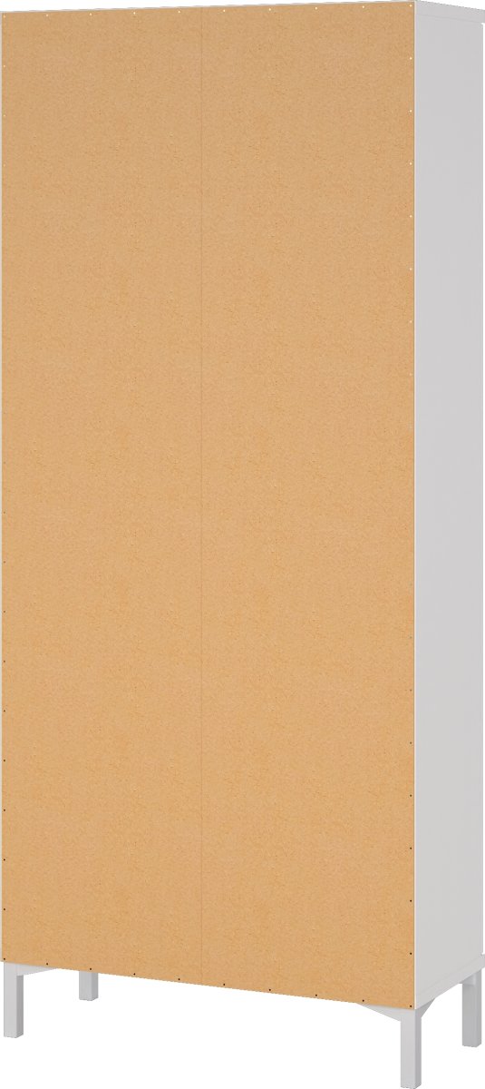 Serveline vitrineskab 2 døre, hvid