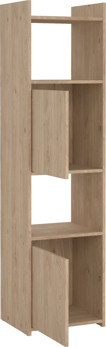 Small Officeline høj bogreol m/2 døre, eg