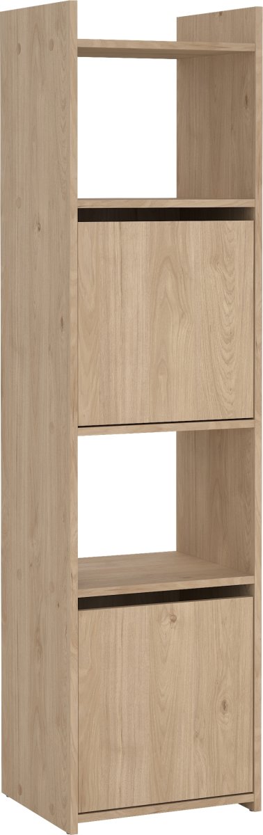 Small Officeline høj bogreol m/2 døre, eg