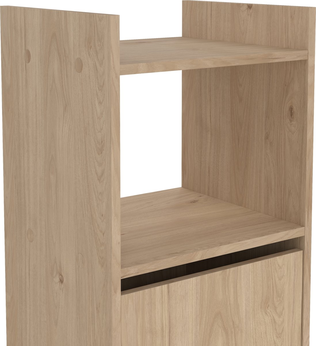 Small Officeline høj bogreol m/2 døre, eg