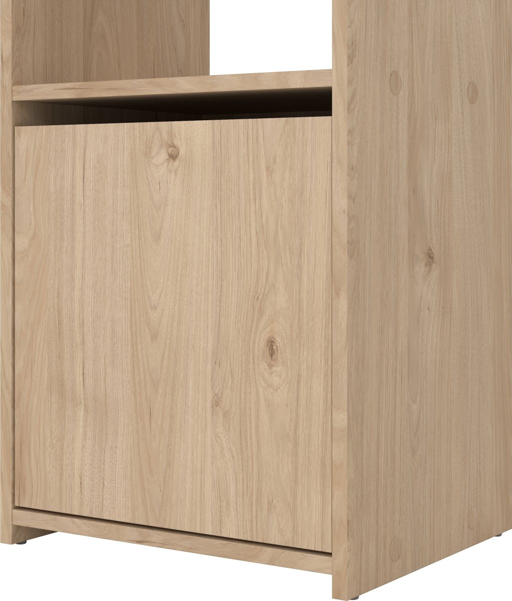 Small Officeline høj bogreol m/2 døre, eg