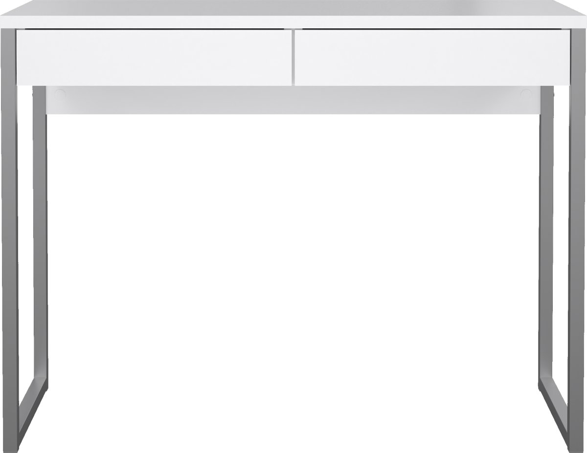 Small Officeline skrivebord 2 skuffer, hvid