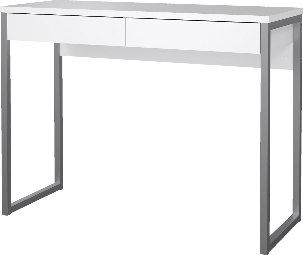 Small Officeline skrivebord 2 skuffer, hvid