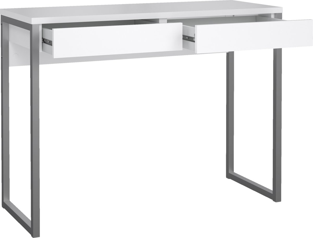 Small Officeline skrivebord 2 skuffer, hvid
