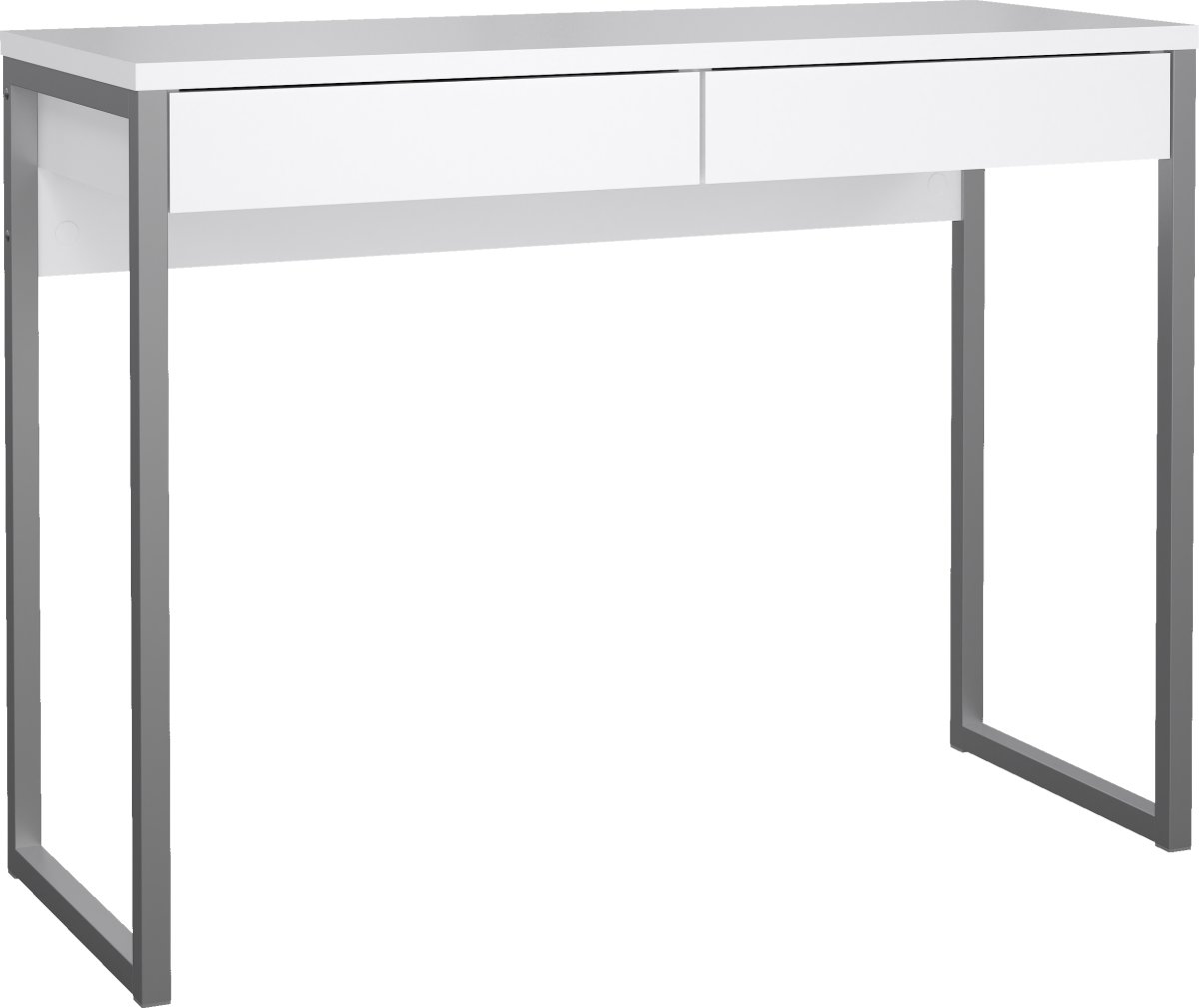 Small Officeline skrivebord 2 skuffer, hvid