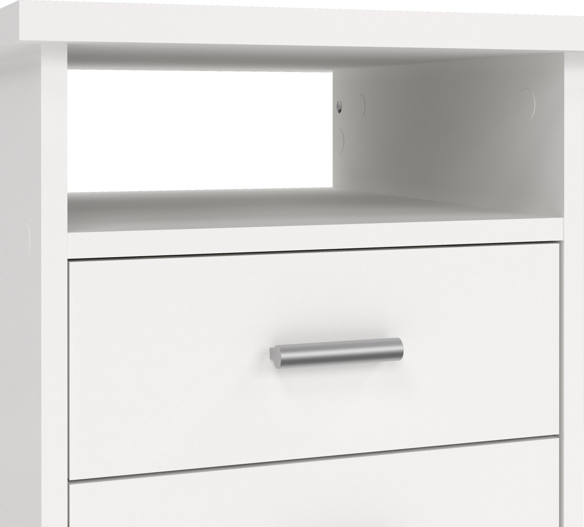 Small Officeline skrivebord 4 skuffer, hvid