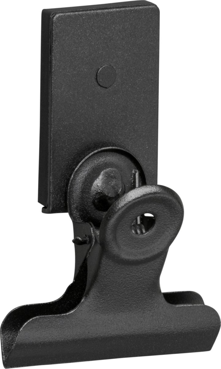Dokumentclips til ophæng, magnetisk, sort, 2 stk.