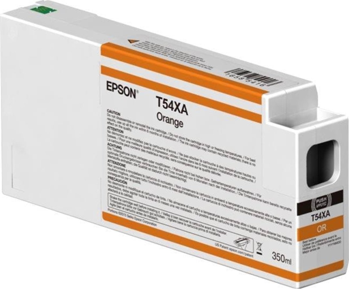 Epson blækpatron T54X60N, Orange, 350ml