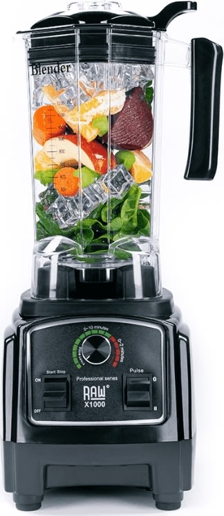 RAW X 1000 Blender, Sort - 1.3HP 1.2L 1000W