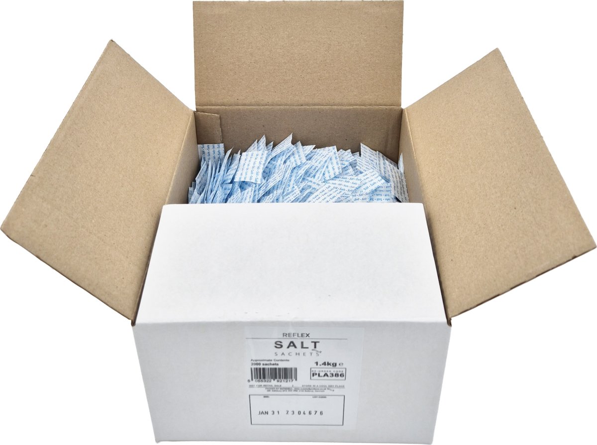 Portionssalt 0,7 g, 2000 breve pr. karton