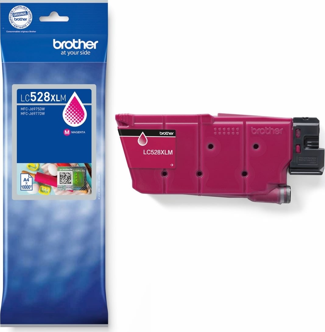 Brother LC528XLM blækpatroner magenta 10.000 sider