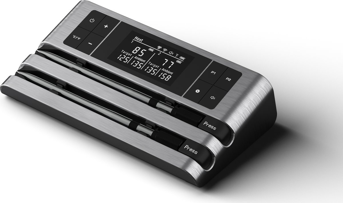 Hâws BBQ Trådløss Stegethermometer, 2 målere