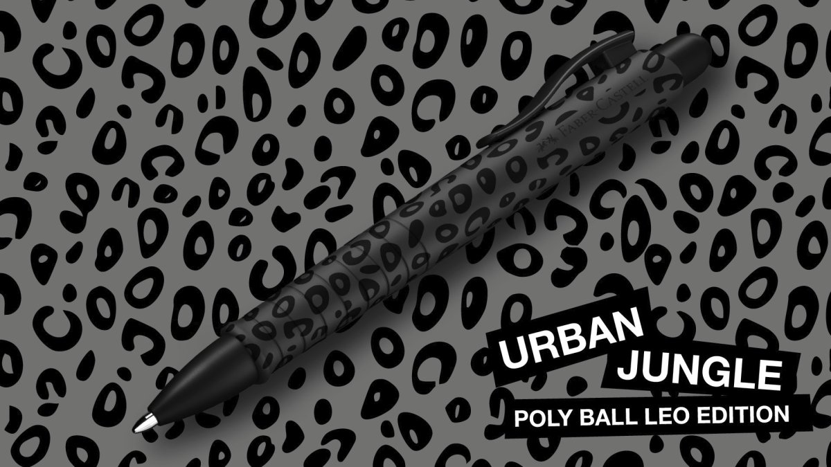 Faber-Castell Poly Leo Kuglepen | XB | Sort