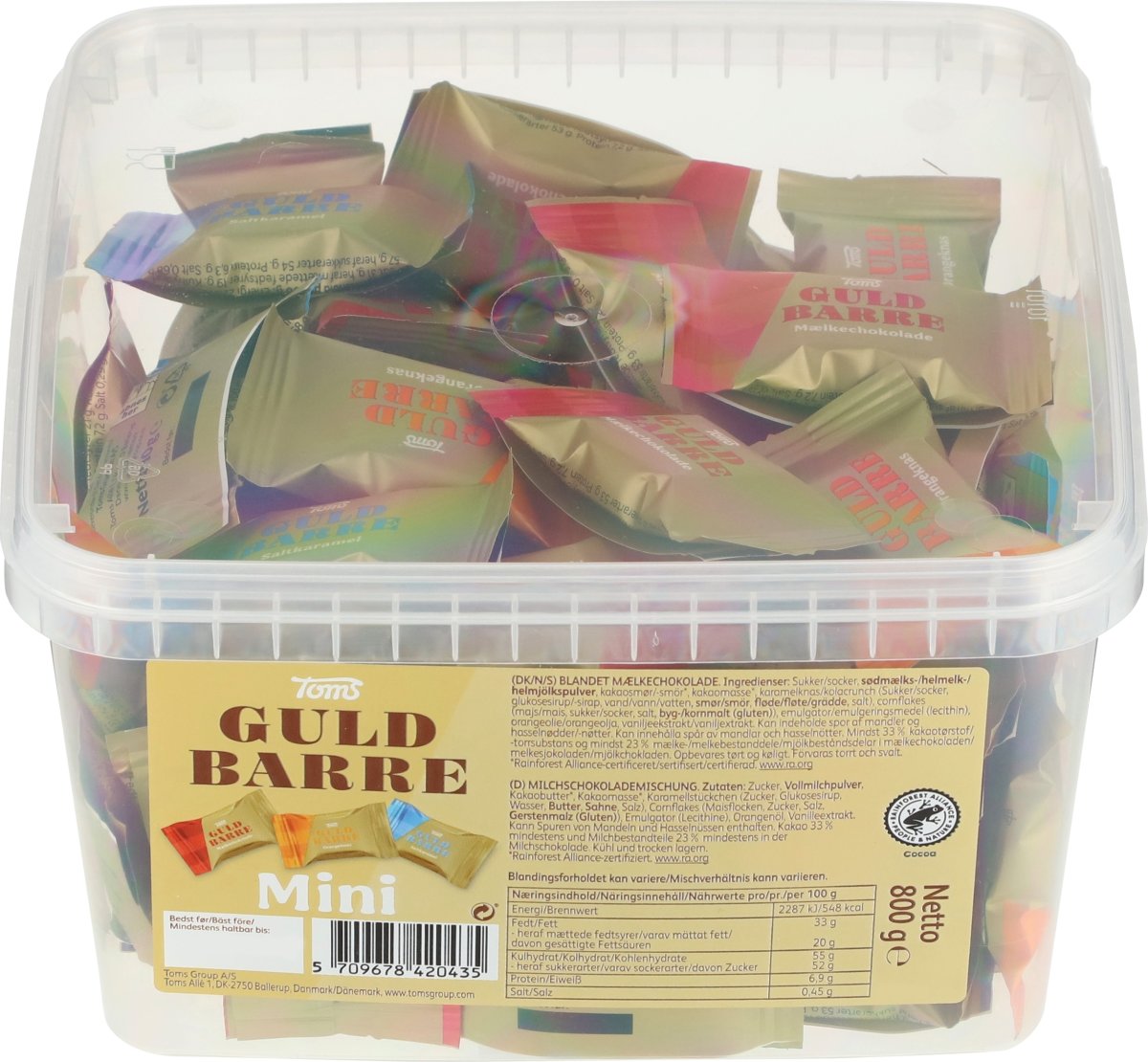 Toms Guld Barre Mini Mix, 800 g