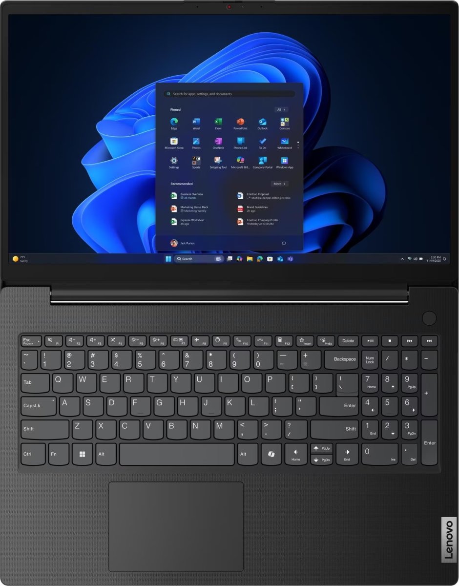 Lenovo V15 G6 15,6" bærbar computer, sort