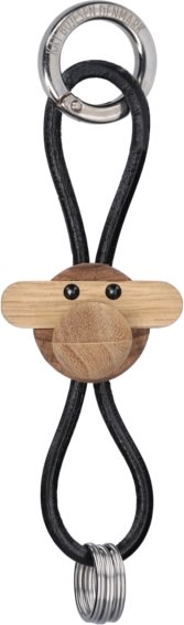 Kay Bojesen Nøglering Abe, træ/sort