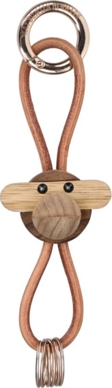 Kay Bojesen Nøglering Abe, træ/brun