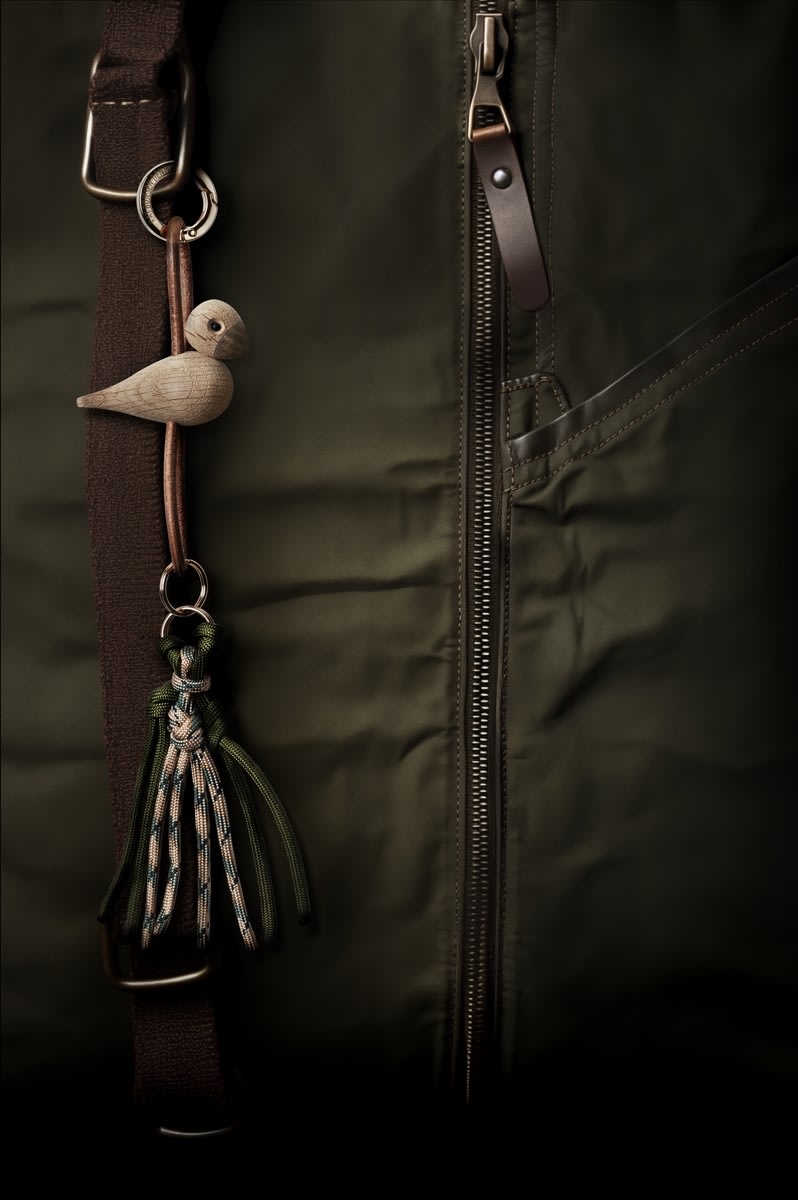 Kay Bojesen Nøglering Fugl, træ/brun