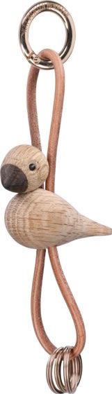 Kay Bojesen Nøglering Fugl, træ/brun