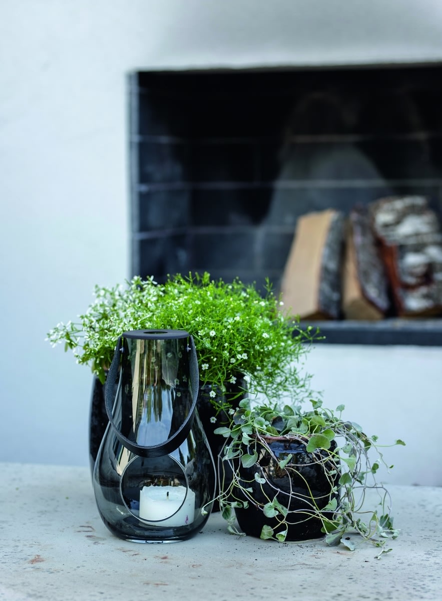 Holmegaard DWL Lanterne H25cm, grå