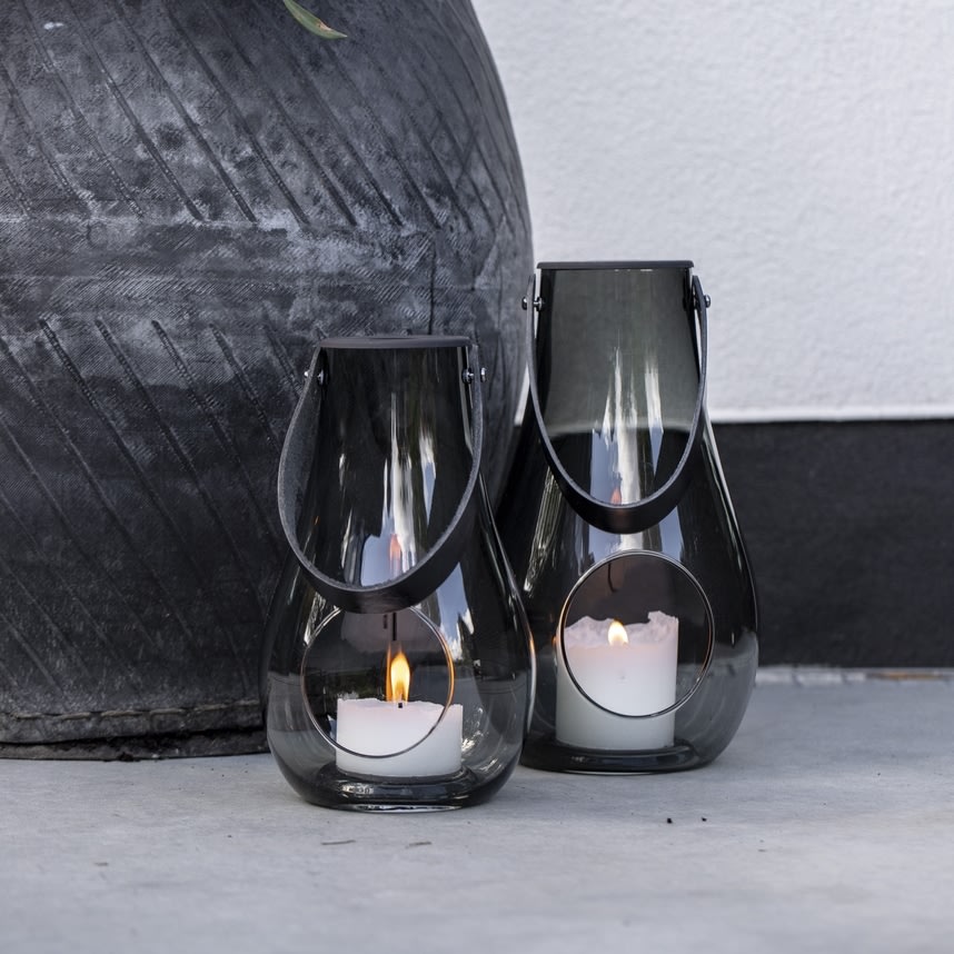 Holmegaard DWL Lanterne H25cm, grå