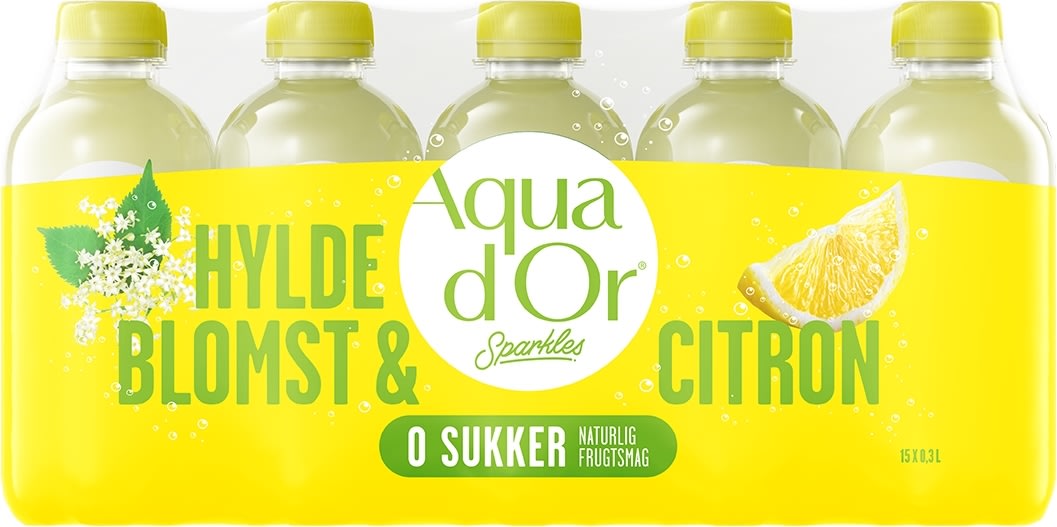 Aqua d'Or Sparkles Hyldeblomst & Citron 0,3 L