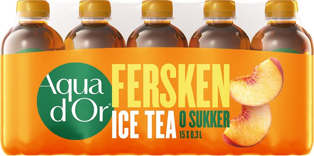 Aqua d'Or Ice Tea Fersken, sukkerfri 0,3 L