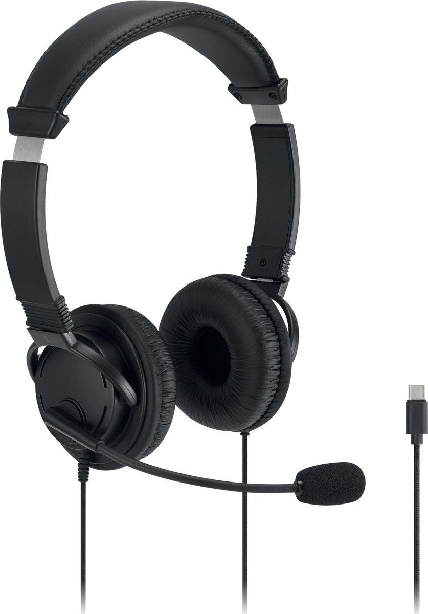 KENSINGTON Headset, Classic -EQ USB-C Mic Vol Ctrl