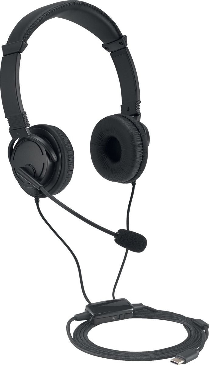 KENSINGTON Headset, Classic -EQ USB-C Mic Vol Ctrl