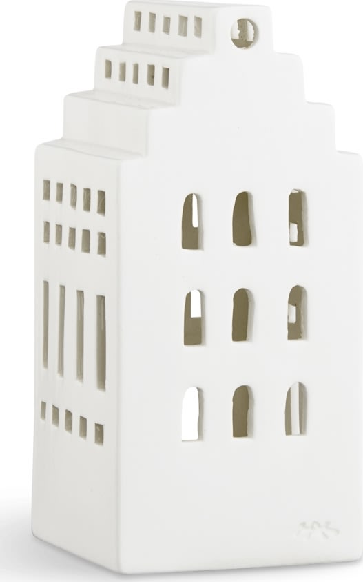 Kähler Urbania Lyshus Herregård H17cm, hvid
