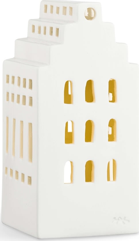 Kähler Urbania Lyshus Herregård H17cm, hvid