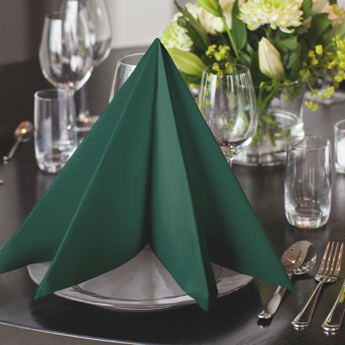Tork Linstyle Middagsserviet, Mørkegrøn, 50 stk.