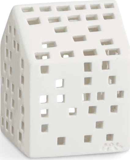 Kähler Urbania Lyshus Klassisk H9,5 cm, hvid