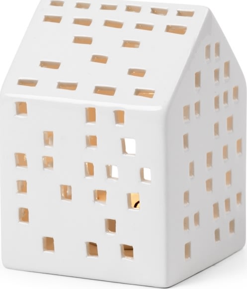 Kähler Urbania Lyshus Klassisk H9,5 cm, hvid
