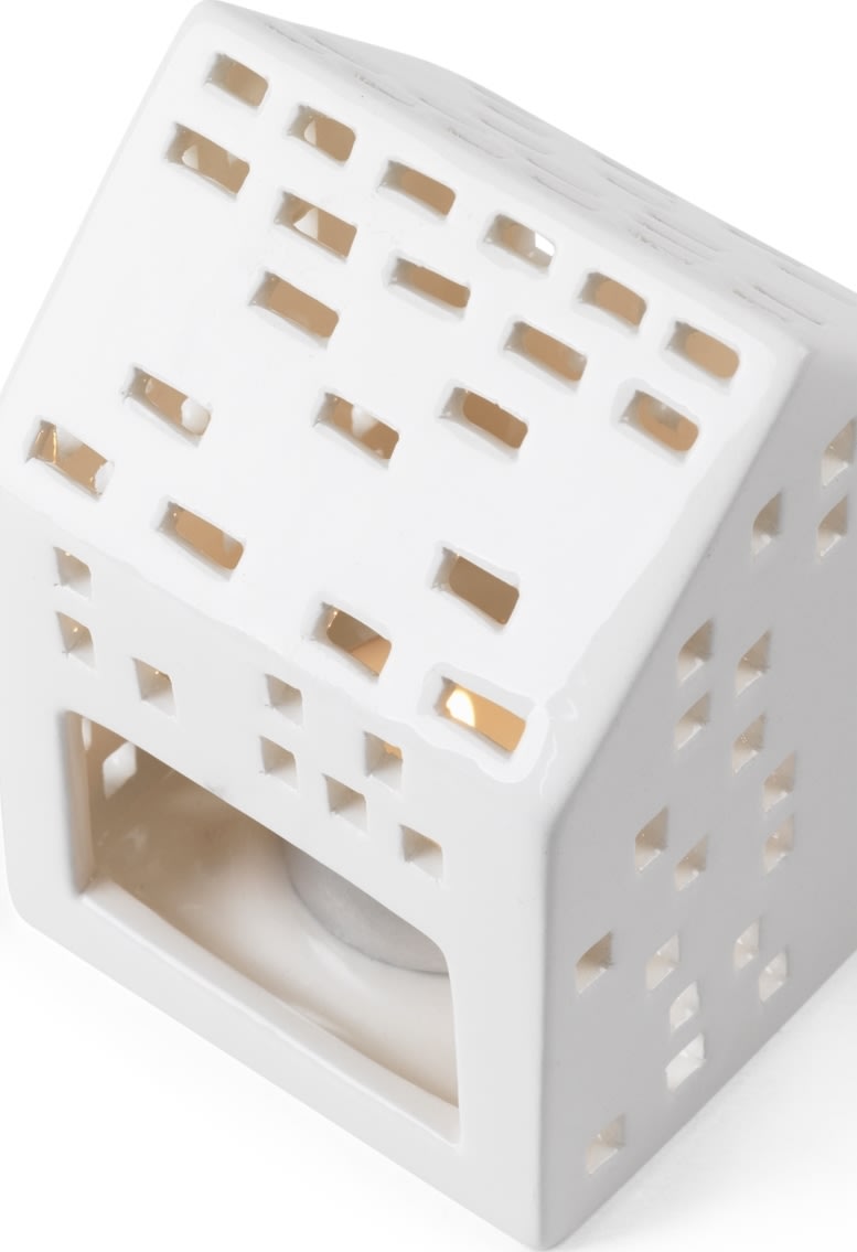 Kähler Urbania Lyshus Klassisk H9,5 cm, hvid