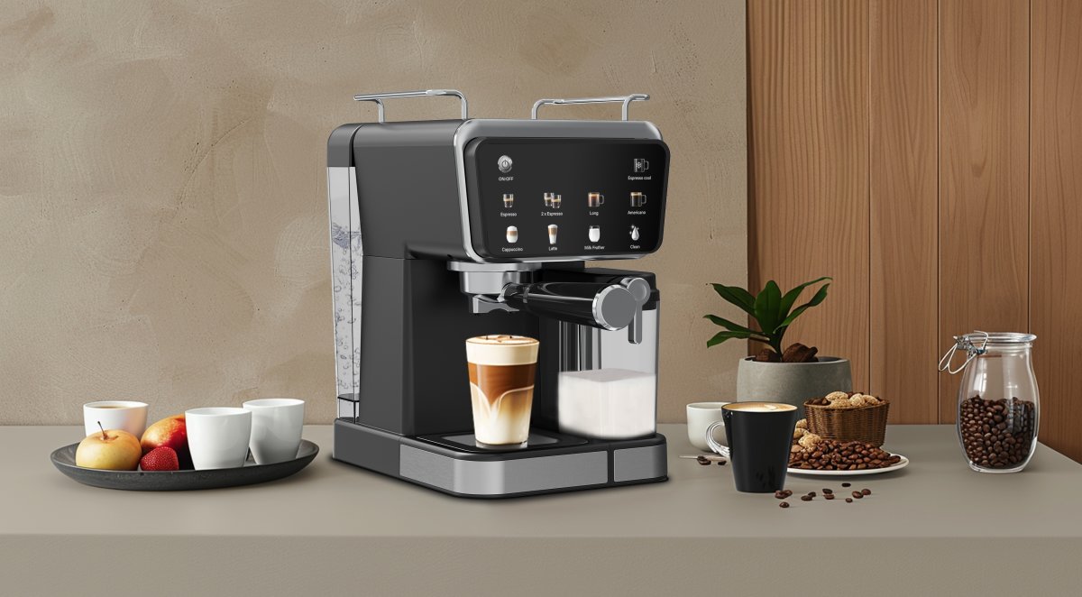 Hâws Semi-Automatisk Espressomaskine 7-i-1, sort