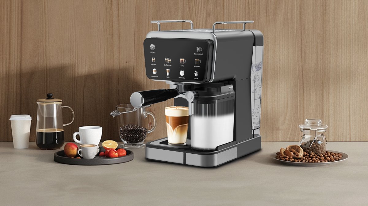 Hâws Semi-Automatisk Espressomaskine 7-i-1, sort