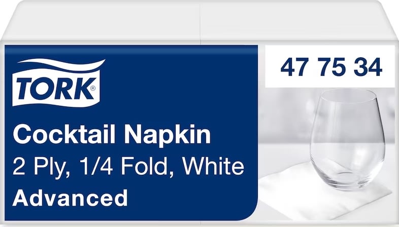 Tork Kaffeserviet, 2-lag, Hvid, 200 stk.