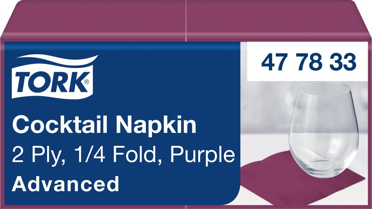 Tork Kaffeserviet, 2-lag, Lilla, 200 stk.