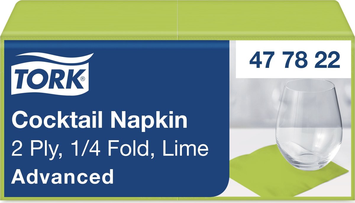 Tork Kaffeserviet, 2-lag, Lime, 200 stk.