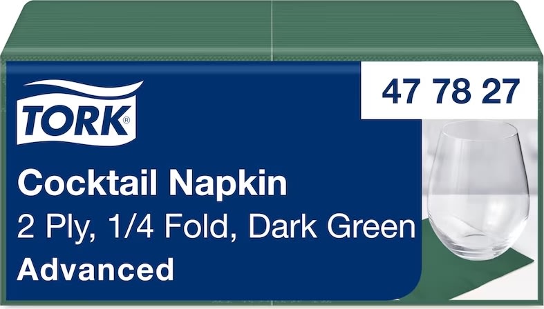 Tork Kaffeserviet, 2-lag, Mørkegrøn, 200 stk.