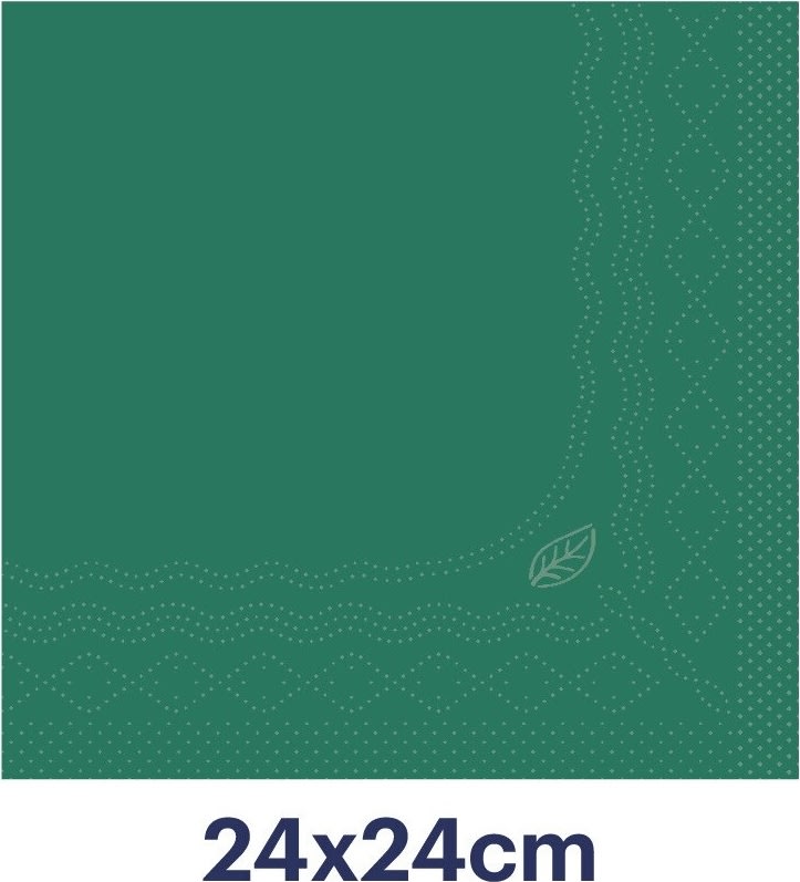 Tork Kaffeserviet, 2-lag, Mørkegrøn, 200 stk.