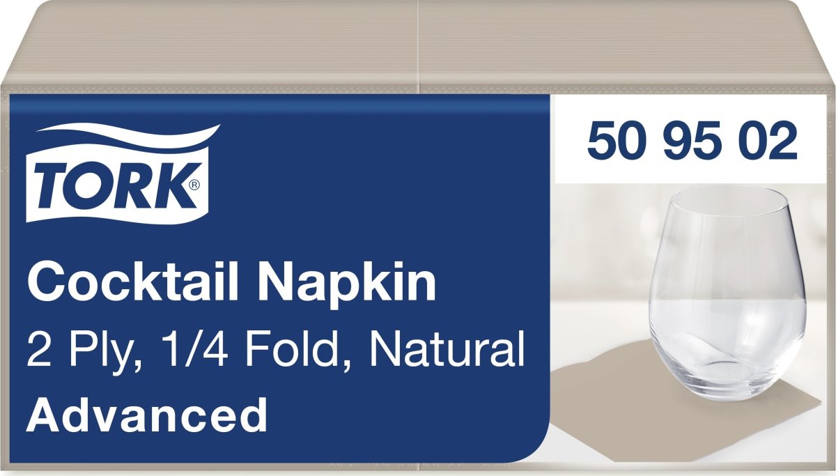 Tork Kaffeserviet, 2-lag, Natur, 200 stk.